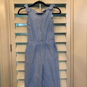 Tommy Hilfiger Girls Blue and White Stripped Jumpsuit!💙🤍